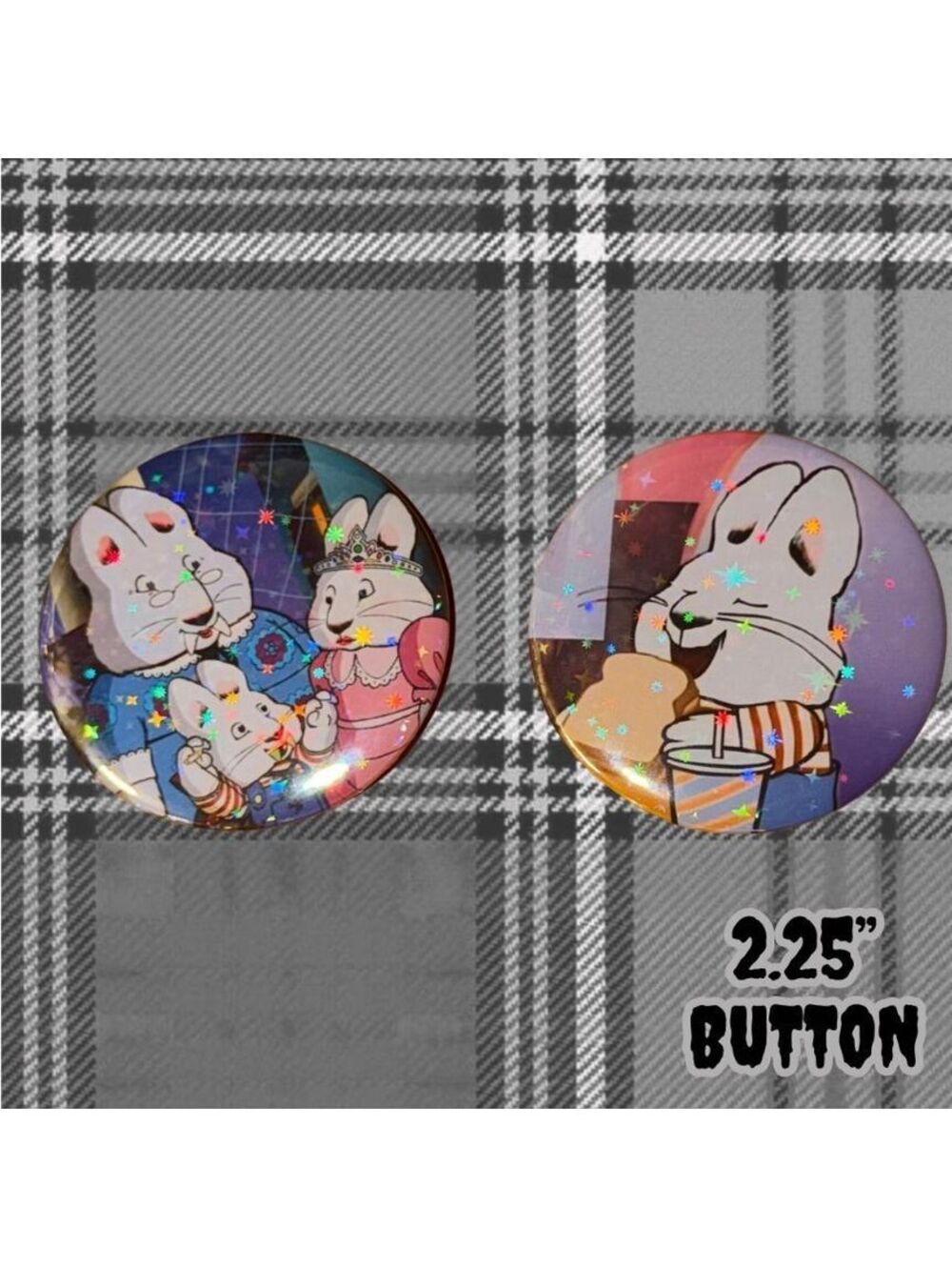 Max & Ruby Halloween 2.25" Button Set of 2